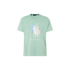 Polo Ralph Lauren Tričko modrá / pastelově zelená / růžová / bílá