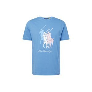 Polo Ralph Lauren Tričko modrá / světlemodrá / starorůžová / bílá