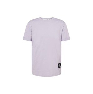 Calvin Klein Jeans Tričko pastelová fialová / černá / bílá