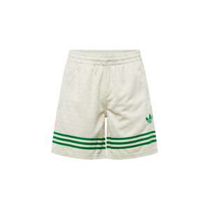 ADIDAS ORIGINALS Kalhoty  krémová / zelená / bílá