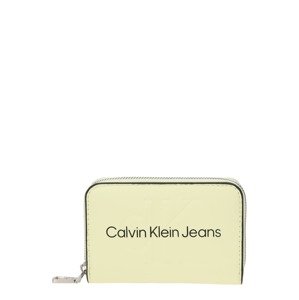 Calvin Klein Jeans Peněženka světle žlutá / černá