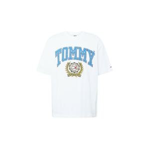 Tommy Jeans Tričko námořnická modř / světlemodrá / žlutá / bílá