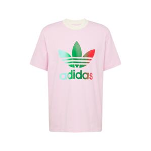 ADIDAS ORIGINALS Tričko krémová / trávově zelená / růžová / červená