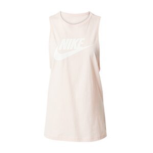 Nike Sportswear Top pastelově růžová / bílá