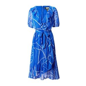 DKNY Koktejlové šaty modrá / bílá