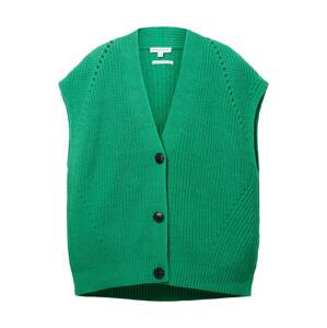 Tom Tailor Women + Pletená vesta tmavě zelená