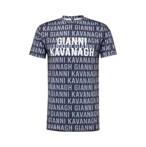 Gianni Kavanagh Tričko 'Typo' marine modrá / kouřově modrá / bílá