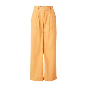 Gina Tricot Kalhoty se sklady v pase 'Denise' jasně oranžová