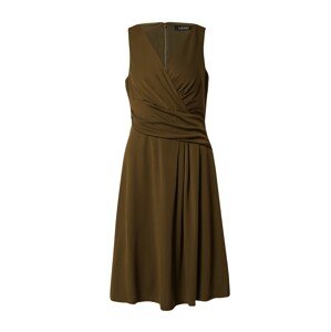 Lauren Ralph Lauren Koktejlové šaty 'AFARA' olivová