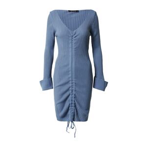 Trendyol Úpletové šaty chladná modrá