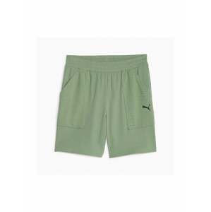 PUMA Sportovní kalhoty pastelově zelená / černá