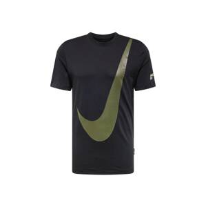 Nike Sportswear Tričko olivová / černá / bílá