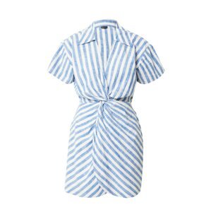 Gina Tricot Letní šaty 'Daniella' nebeská modř / bílá