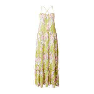 Gina Tricot Letní šaty 'Mira' světle zelená / pink / růžová / bílá