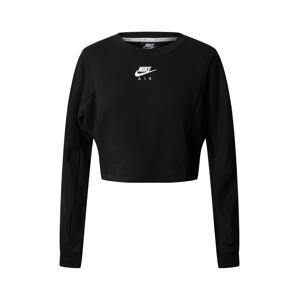 Nike Sportswear Tričko 'Air Crew'  černá / bílá