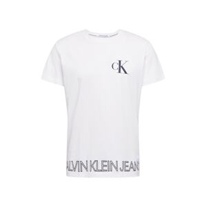 Calvin Klein Jeans Tričko 'OUTLINE'  černá / bílá