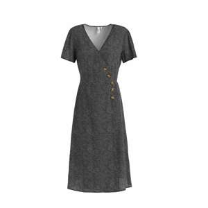 khujo Košilové šaty 'Porgy'  černá / bílá