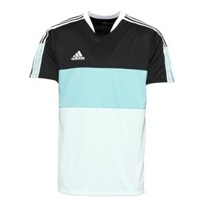 ADIDAS SPORTSWEAR Funkční tričko 'Tiro' azurová / azurová modrá / černá / bílá