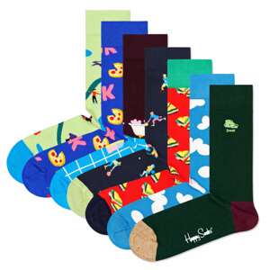 Happy Socks Ponožky  královská modrá / světlemodrá / světle zelená / tmavě zelená / mix barev / červená