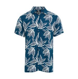 Threadbare Košile 'Foliage' námořnická modř / offwhite