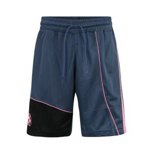 ADIDAS PERFORMANCE Sportovní kalhoty  chladná modrá / růžová / černá
