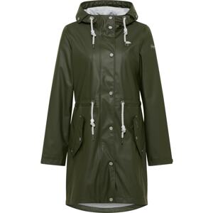 Schmuddelwedda Funkční kabát světle šedá / tmavě zelená / bílá