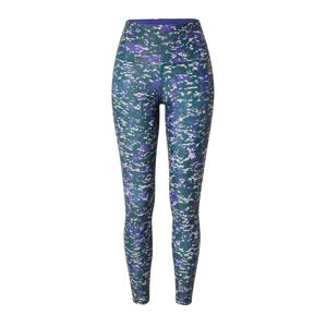 Reebok Sport Sportovní kalhoty 'Speckle Modern Safari' tmavě zelená / fialkově modrá / růžová