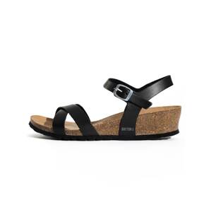 Bayton Páskové sandály 'Canberra'  hnědá / černá