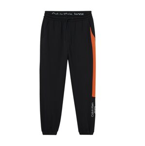 Calvin Klein Jeans Kalhoty  mandarinkoná / černá / bílá