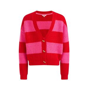 WE Fashion Kardigan  pink / červená