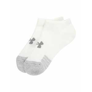 UNDER ARMOUR Sportovní ponožky 'Heatgear'  šedá / bílá