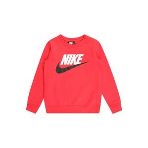 Nike Sportswear Mikina  svítivě červená / černá / bílá