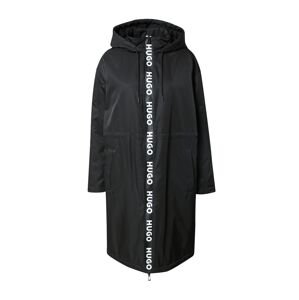 HUGO Přechodný kabát 'Fuyarina' černá / bílá