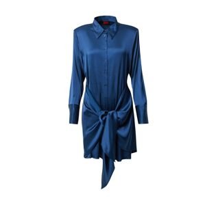 HUGO Košilové šaty 'Kya' tmavě modrá