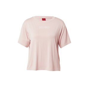 HUGO Tričko na spaní 'UNITE'  růžová / bílá