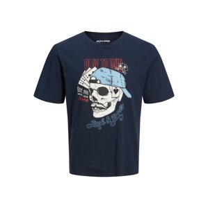 JACK & JONES Tričko 'Roxbury' námořnická modř / mix barev