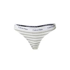 Calvin Klein Underwear Tanga 'Carousel'  šedá / černá / bílá
