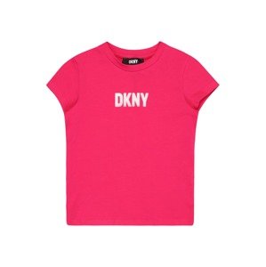 DKNY Tričko svítivě růžová / bílá