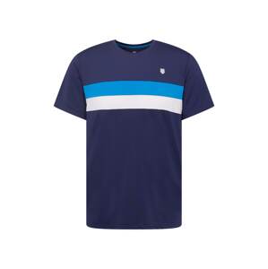 K-Swiss Performance Funkční tričko námořnická modř / královská modrá / bílá