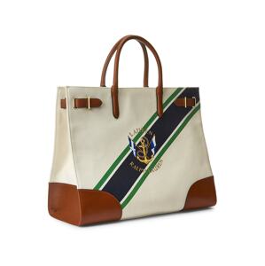 Lauren Ralph Lauren Nákupní taška 'DEVYN'  krémová / marine modrá / karamelová / zelená