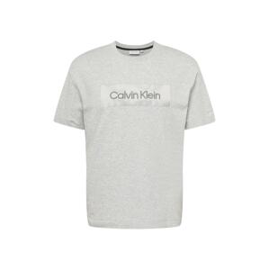Calvin Klein Tričko stříbrně šedá / světle šedá