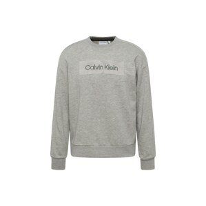 Calvin Klein Mikina šedý melír / pastelově zelená / stříbrná