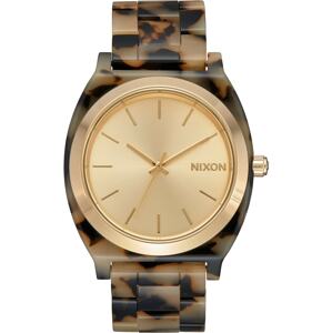 Nixon Analogové hodinky  béžová / hnědá / zlatá