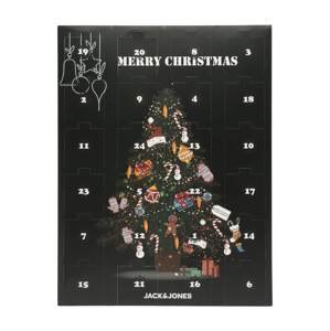 JACK & JONES Adventní kalendář 'Socks'  šafrán / tmavě zelená / černá / bílá