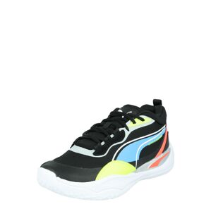 PUMA Sportovní boty 'Playmaker Pro' světlemodrá / černá / bílá