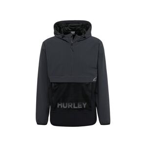 Hurley Sportovní bunda šedá / černá / bílá