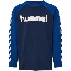 Hummel Tričko modrá / námořnická modř / bílá