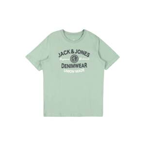 Jack & Jones Junior Tričko marine modrá / světle zelená / bílá