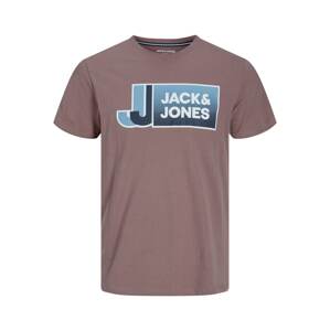 Jack & Jones Junior Tričko 'LOGAN'  modrá / šedá / bílá