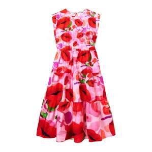 Desigual Letní šaty 'TULIP-LACROIX'  zelená / fialová / pastelová fialová / červená